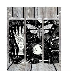 Mystical Black and White Tumbler